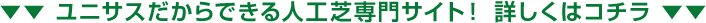 ユニサスだからできる人工芝専門サイト！詳しくはコチラ